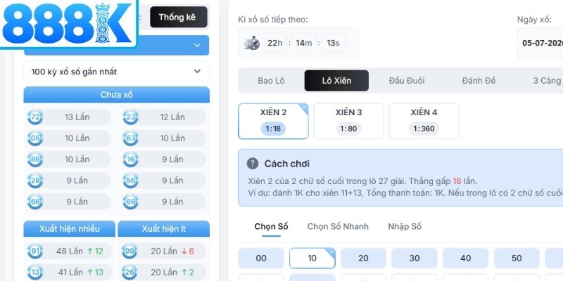 Chọn số đẹp dựa theo chu kỳ lặp lại của kết quả